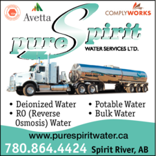 Print Ad of Pure Spirit Water Services Ltd