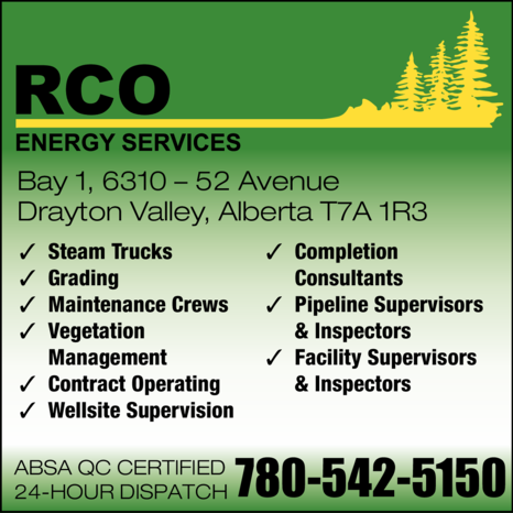 Print Ad of Rco Energy Services