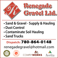 Print Ad of Renegade Gravel Ltd