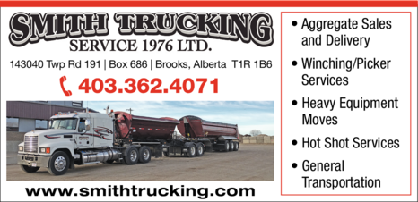 Print Ad of Smith Trucking Service (1976) Ltd