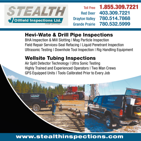 Print Ad of Stealth Oilfield Inspections Ltd