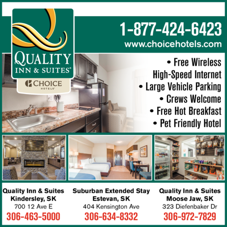 Print Ad of Quality Inn & Suites - Kindersley