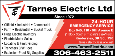 Print Ad of Tarnes Electric Ltd