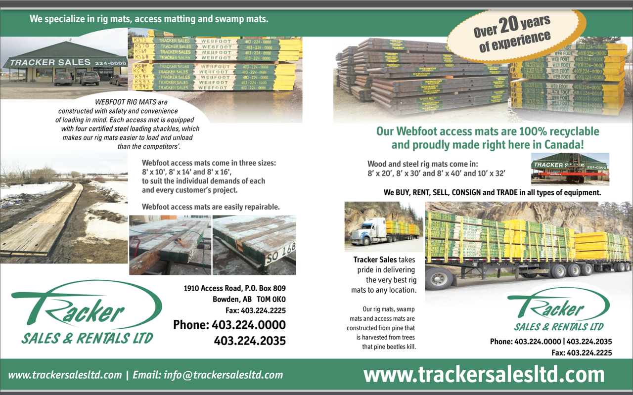 Print Ad of Tracker Sales Ltd
