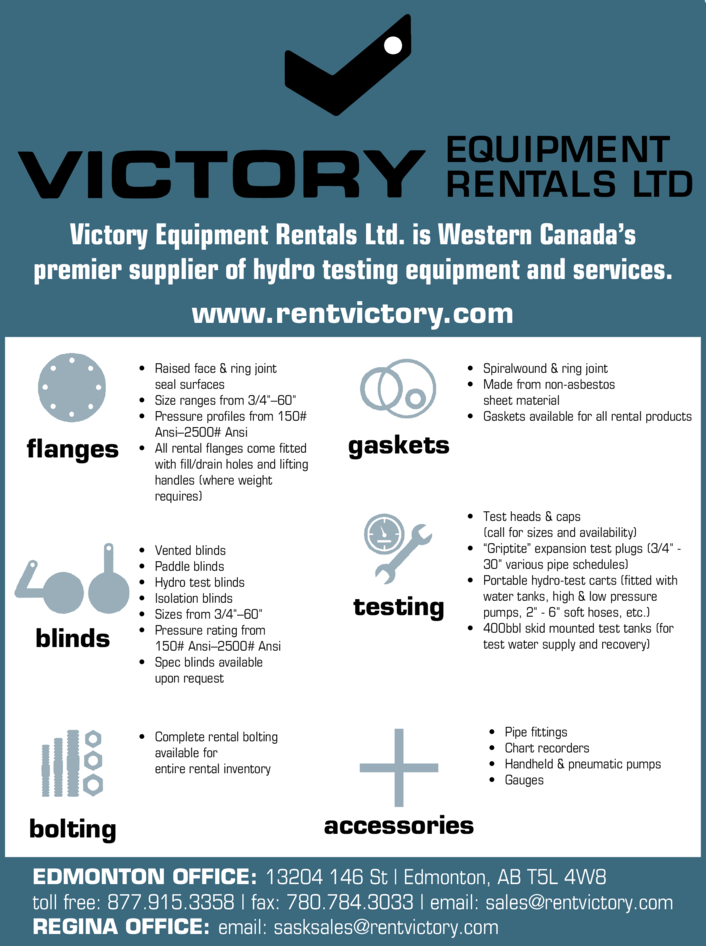Print Ad of Victory Equipment Rentals